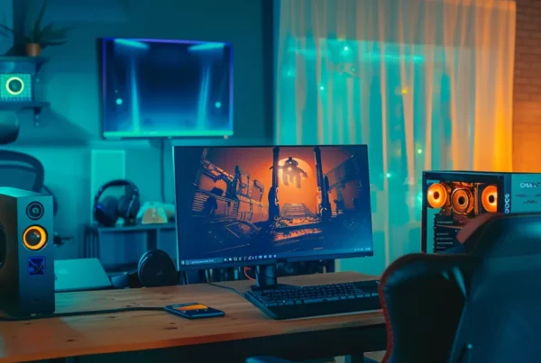 a person using a computer to set up gohighlevel for beginners.